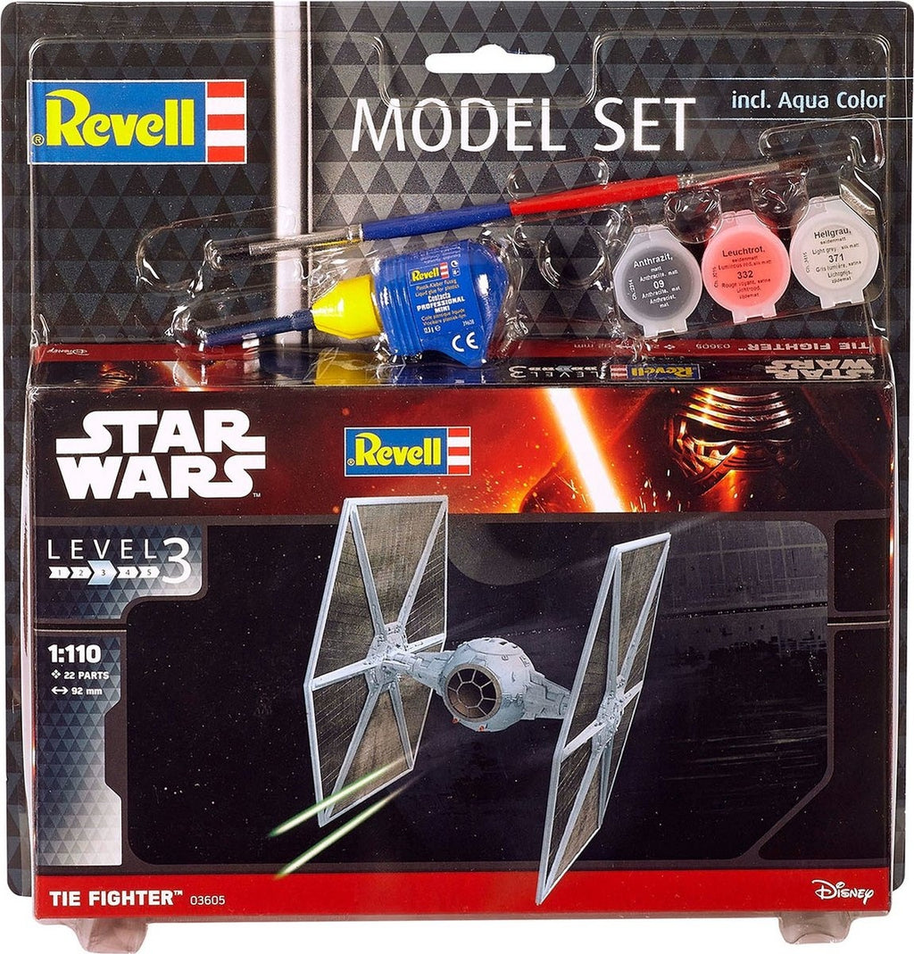 Revell – 63605 tie fighter – star wars – model set plastic – 1:110 – modelbouw