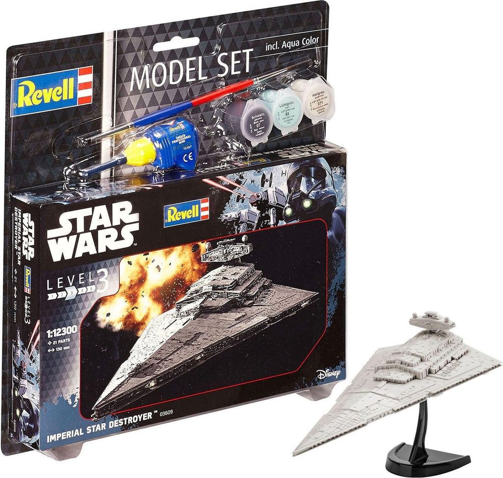 Revell – 63609 star wars imperial star destroyer – model set plastic – 1:12300 – modelbouw