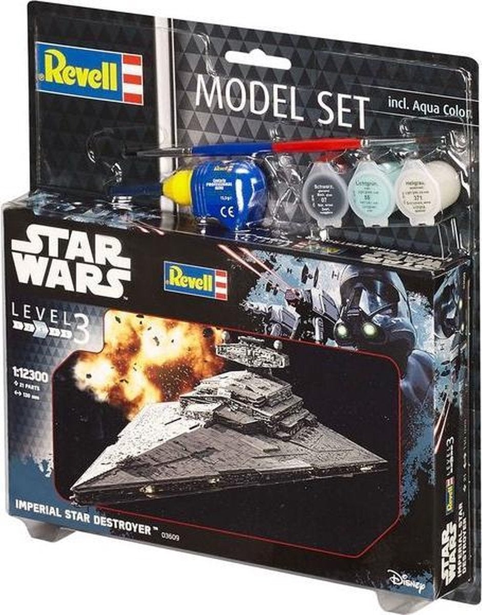 Revell – 63609 star wars imperial star destroyer – model set plastic – 1:12300 – modelbouw