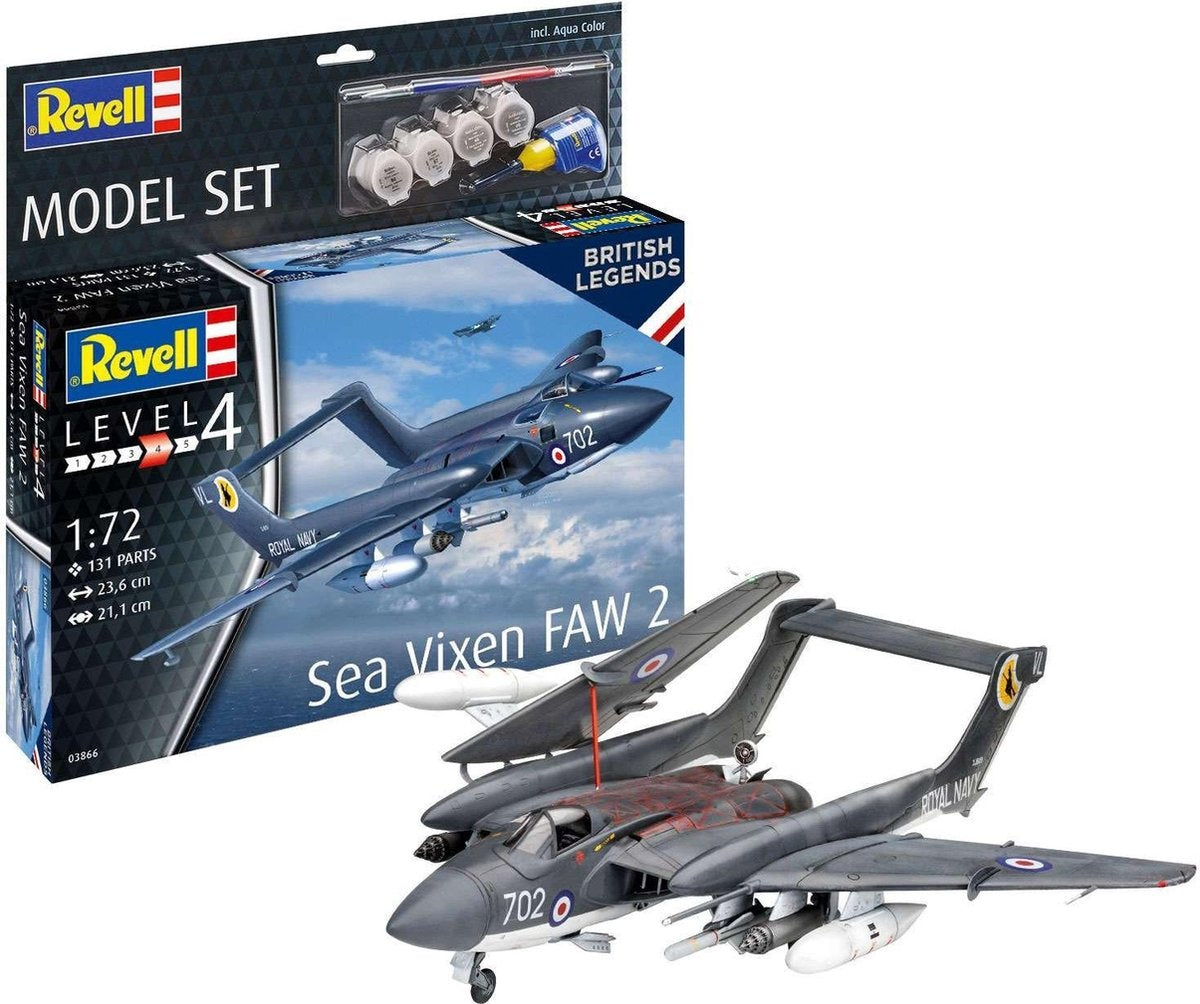 Revell modelbouwpakket militaire voertuigen – 63866 sea vixen faw 2 – 70th anniversary – model set plastic – 1:72 – modelbouw