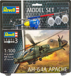 Revell modelbouwpakket militaire voertuigen – 64985 ah-64a apache – model set plastic – 1:100 – modelbouw