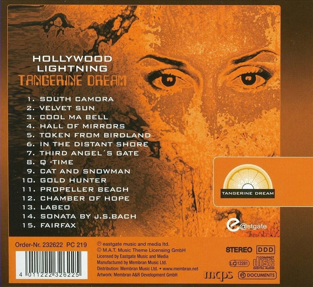 Hollywood lightning – tangerine dream – CD