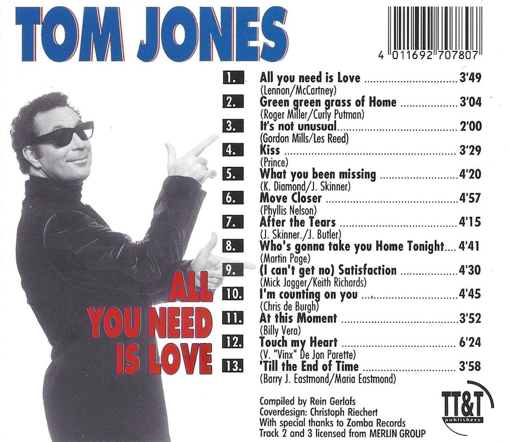 Tom jones- all you need is love – CD