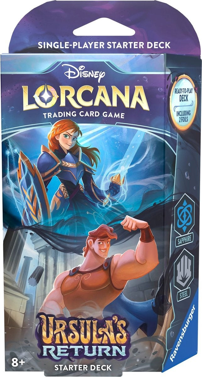 Disney lorcana TCG: ursula's return – anna & hercule starter deck