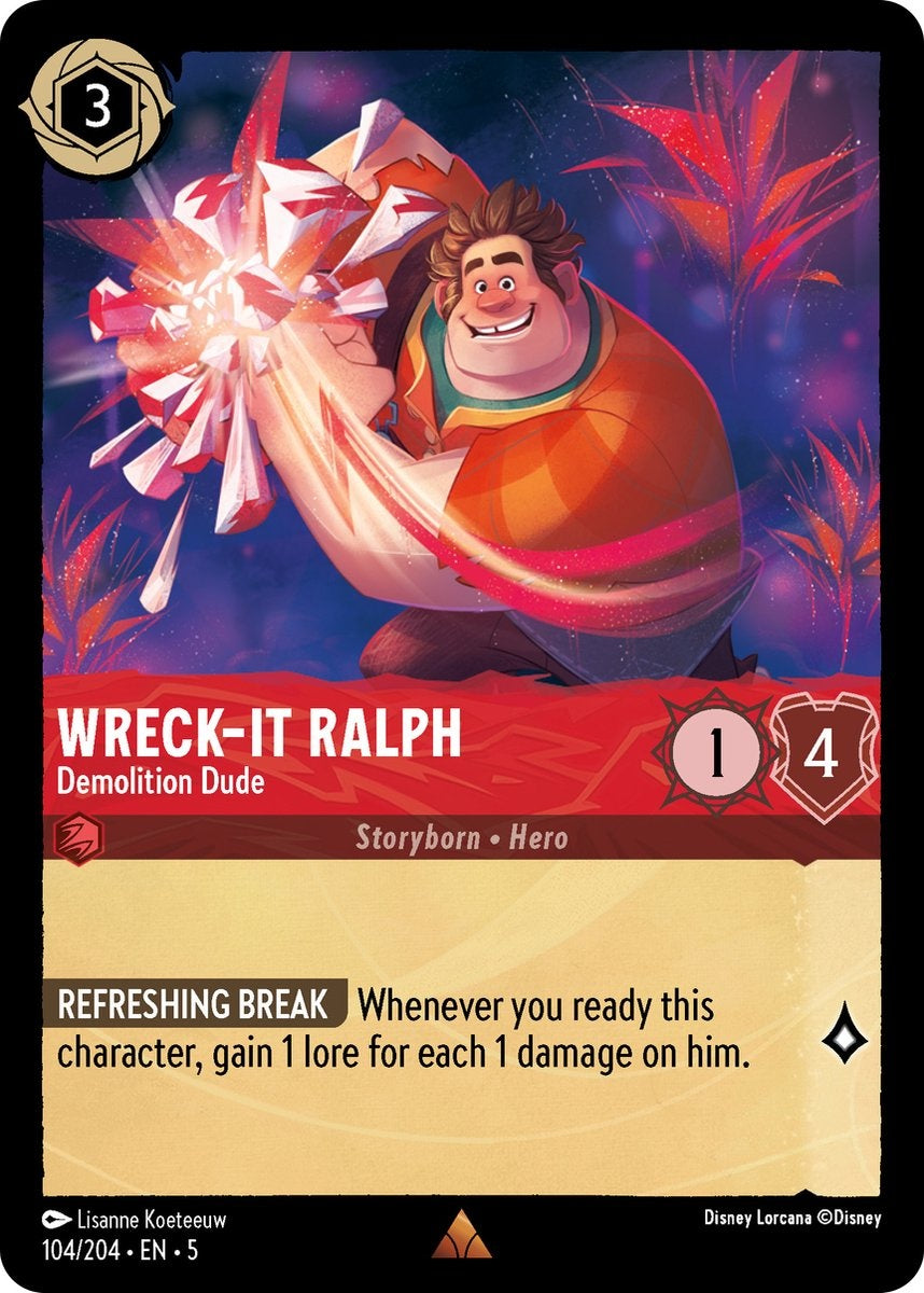 Disney lorcana TCG: ursula's return – amethyst & ruby: elsa & wreck-it ralph starter deck – uk