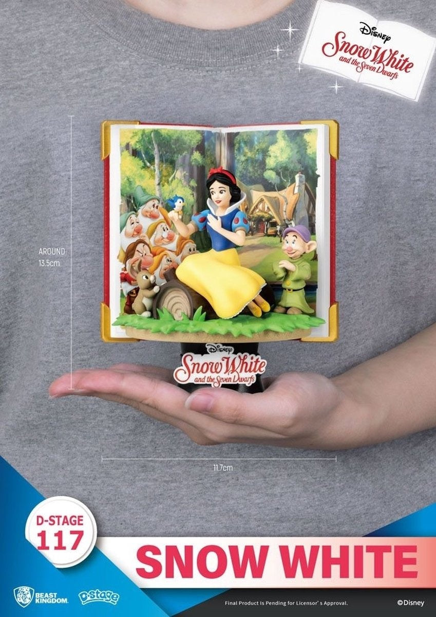 Beast kingdom – disney – diorama-117 – verhalenboekenserie – sneeuwwitje – 13cm