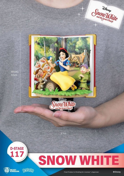 Beast kingdom – disney – diorama-117 – verhalenboekenserie – sneeuwwitje – 13cm