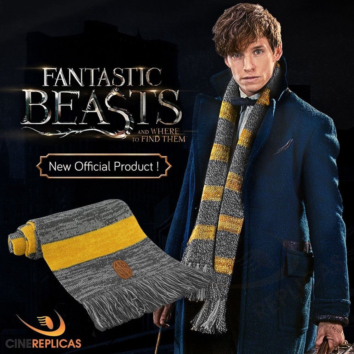 Fantastic Beasts newt scamander sjaal