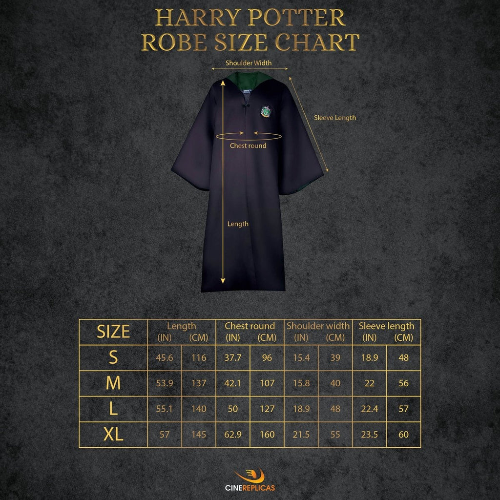 Harry Potter – slytherin wizard robe – zwaderich tovenaar kostuum (kids)