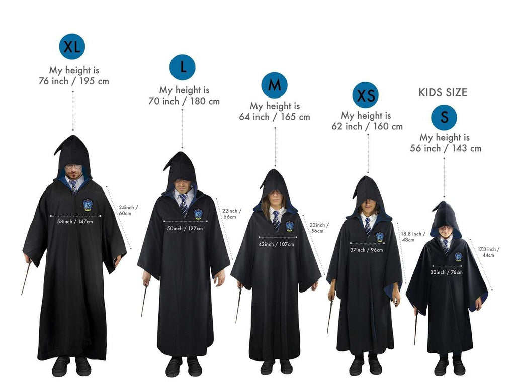 Harry Potter – ravenclaw wizard robe – ravenklauw tovenaar kostuum (kids)
