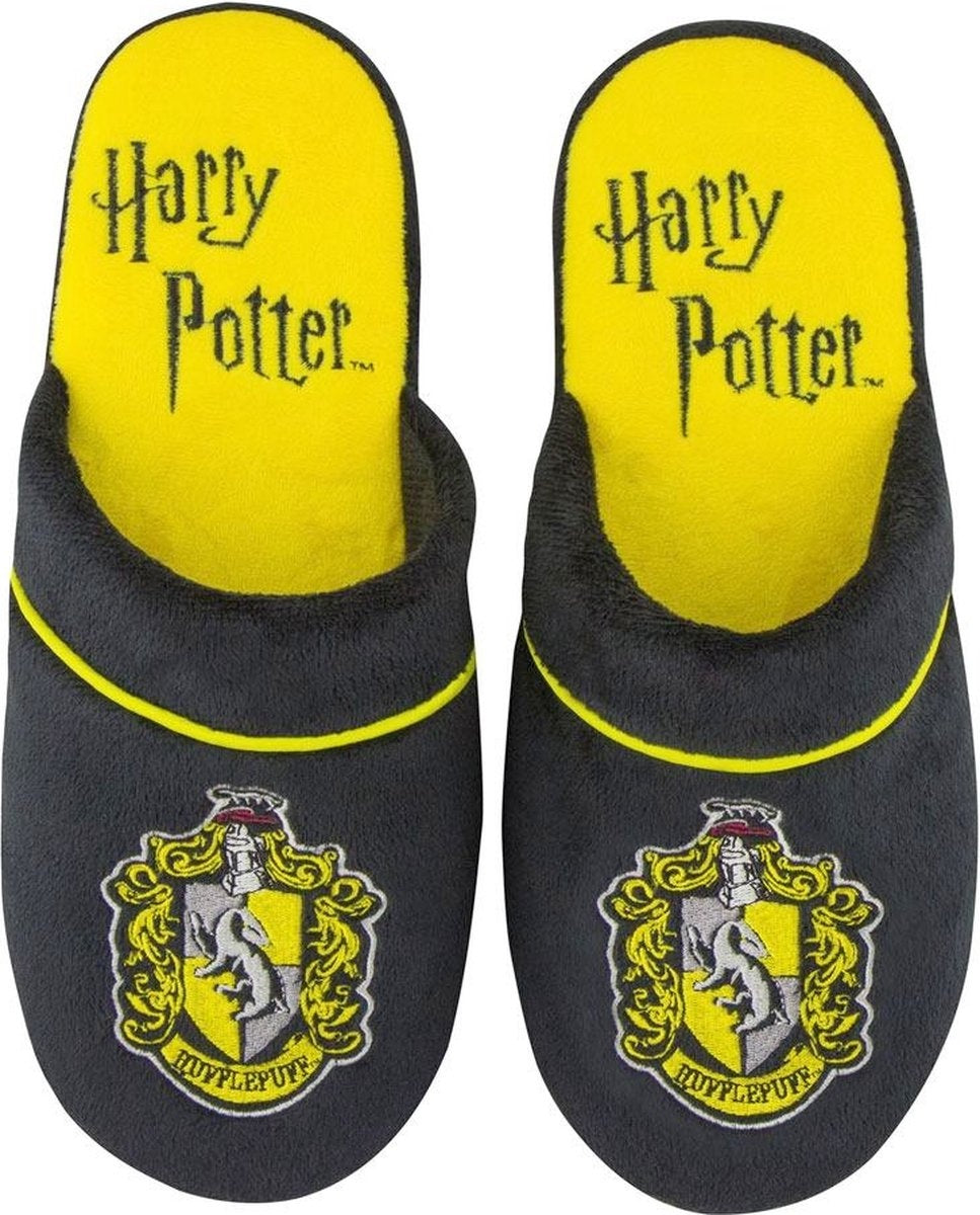 Harry Potter sloffen -s/m- hufflepuff zwart/geel