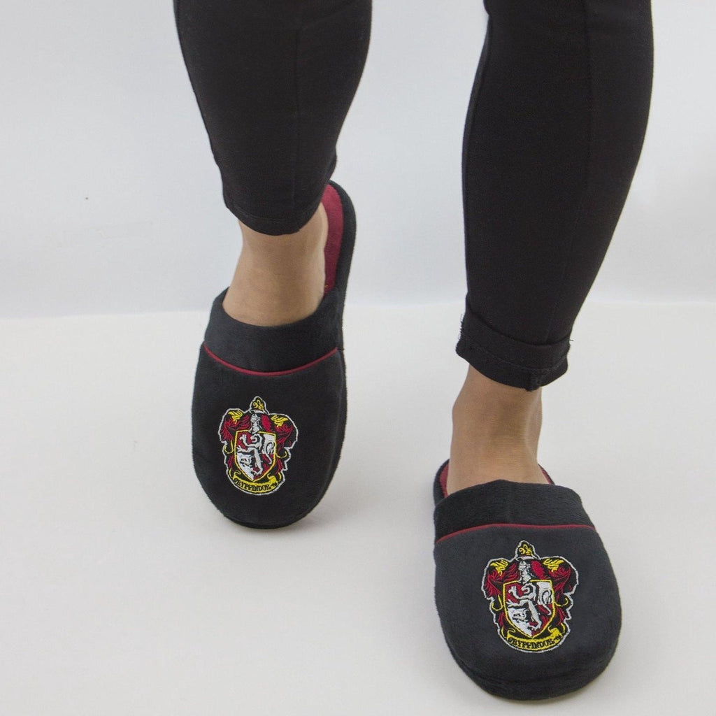 Harry Potter sloffen -m/l- gryffindor zwart/bordeaux rood