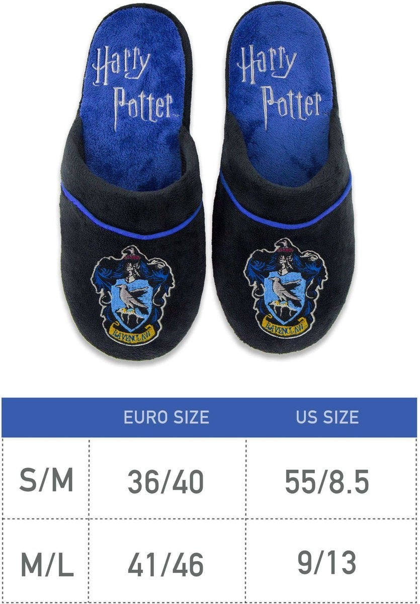 Cinereplicas Harry Potter – ravenclaw sloffen – m/l – zwart/blauw