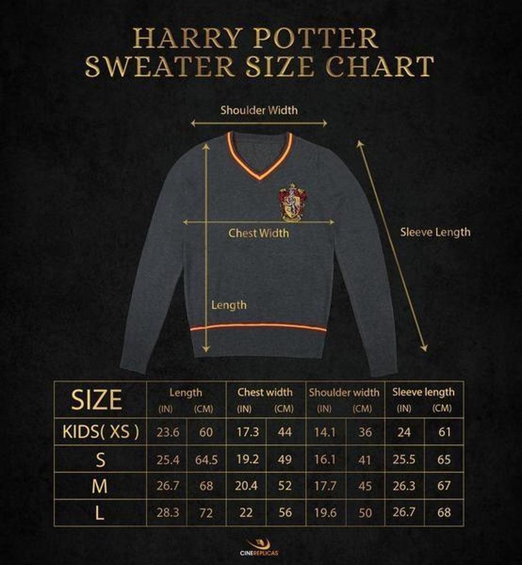 Harry Potter gebreide trui -xs- gryffindor grijs