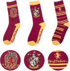 Cinereplicas Harry Potter – gryffindor sokken – set van 3 – rood