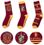 Cinereplicas Harry Potter – gryffindor sokken – set van 3 – rood