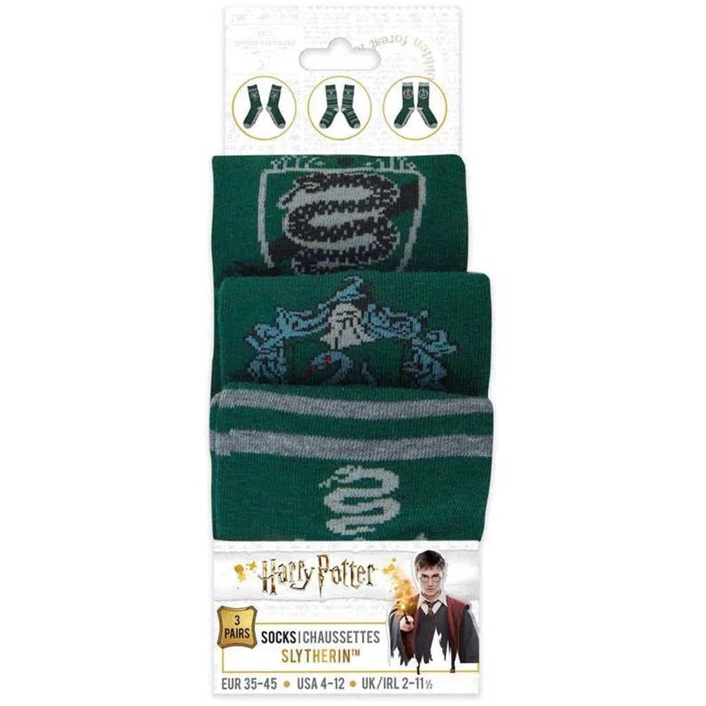 Cinereplicas Harry Potter – slytherin sokken – set van 3 – groen