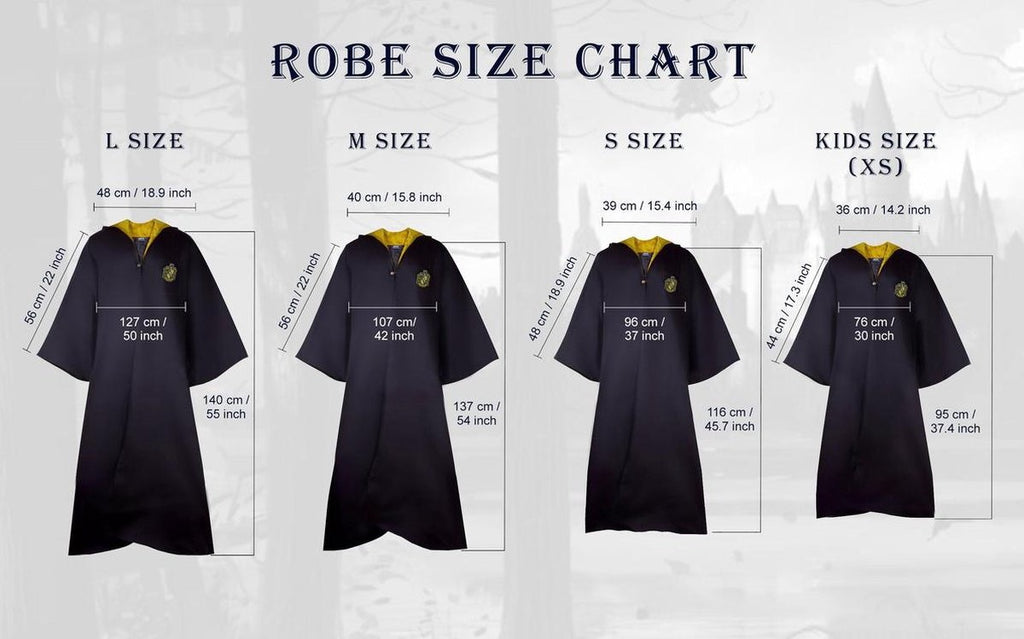 Harry Potter – hufflepuff wizard robe – huffelpuf tovenaar kostuum – XL