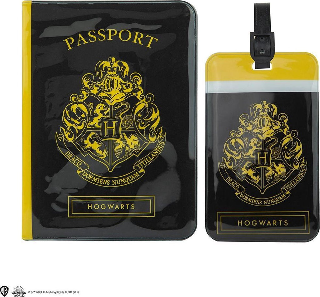 Harry Potter – tag + passport cover set hogwarts