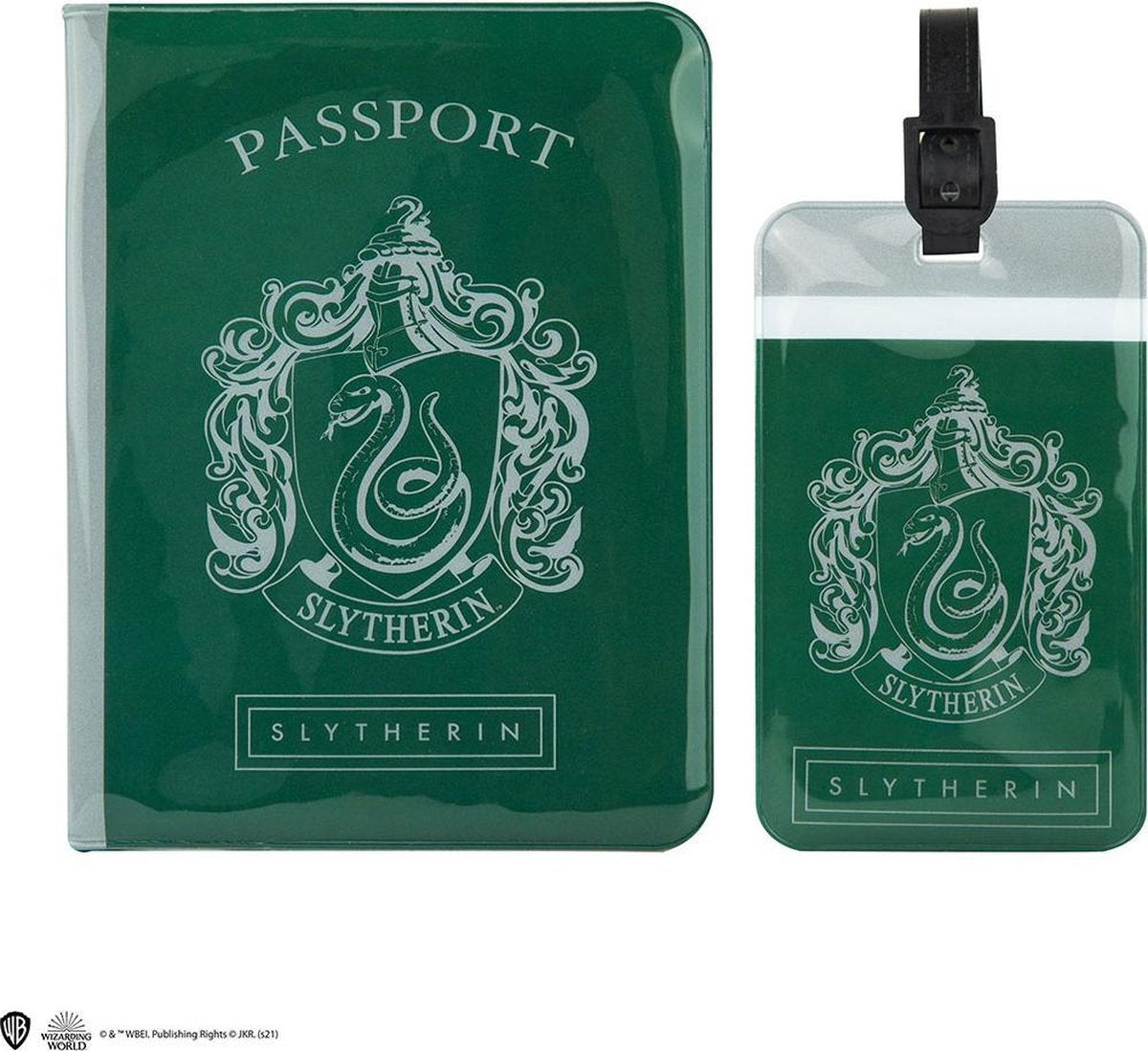 Harry Potter – slytherin tag and passport cover set