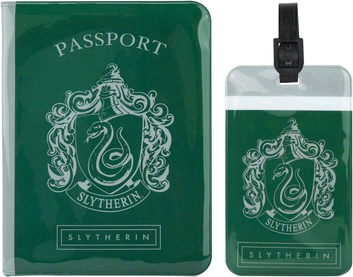 Harry Potter – slytherin tag and passport cover set