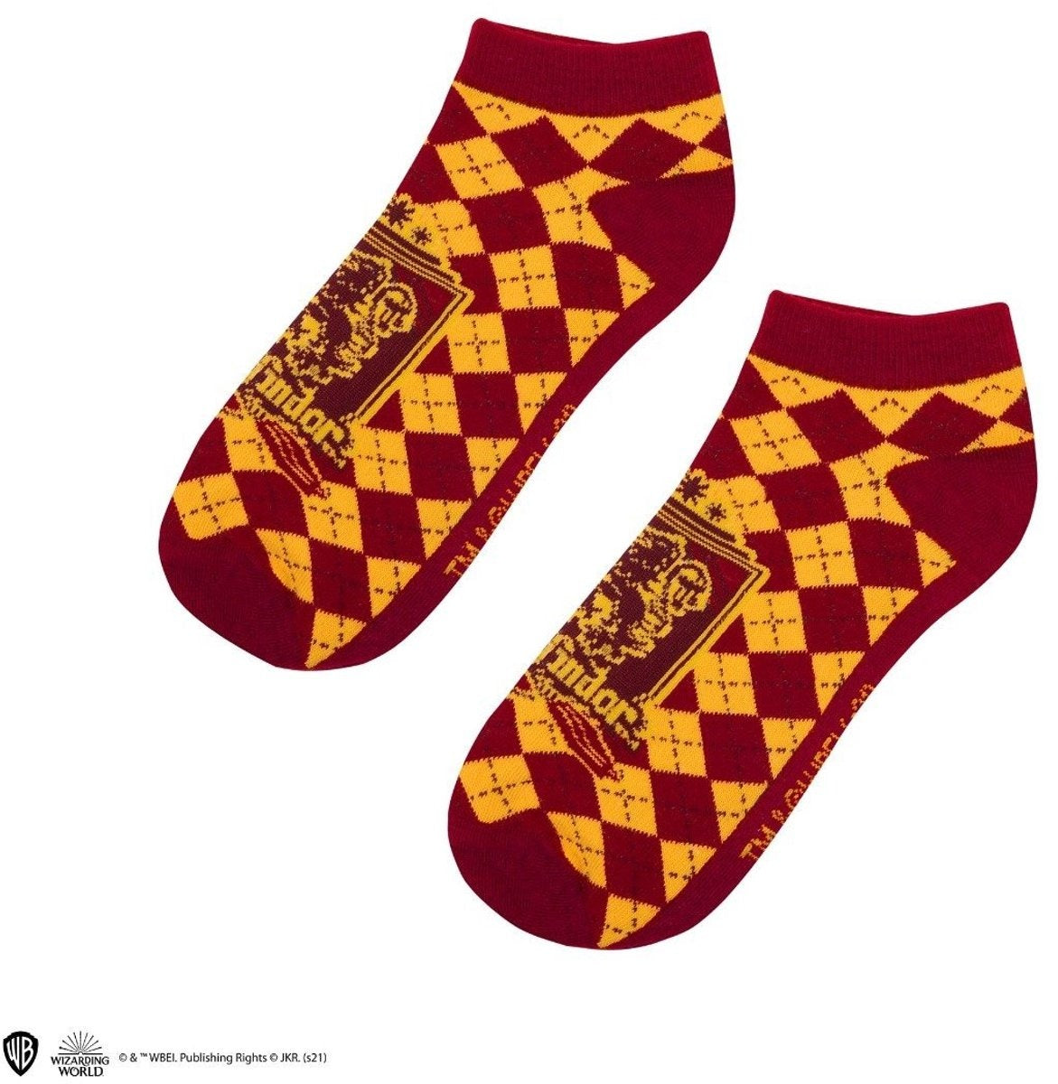 Cinereplicas Harry Potter – gryffindor enkelsokken – set van 3 – rood/geel
