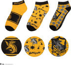 Cinereplicas Harry Potter – hufflepuff enkelsokken – set van 3 – geel