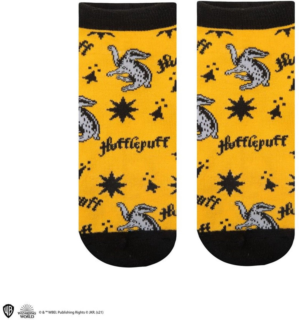 Cinereplicas Harry Potter – hufflepuff enkelsokken – set van 3 – geel