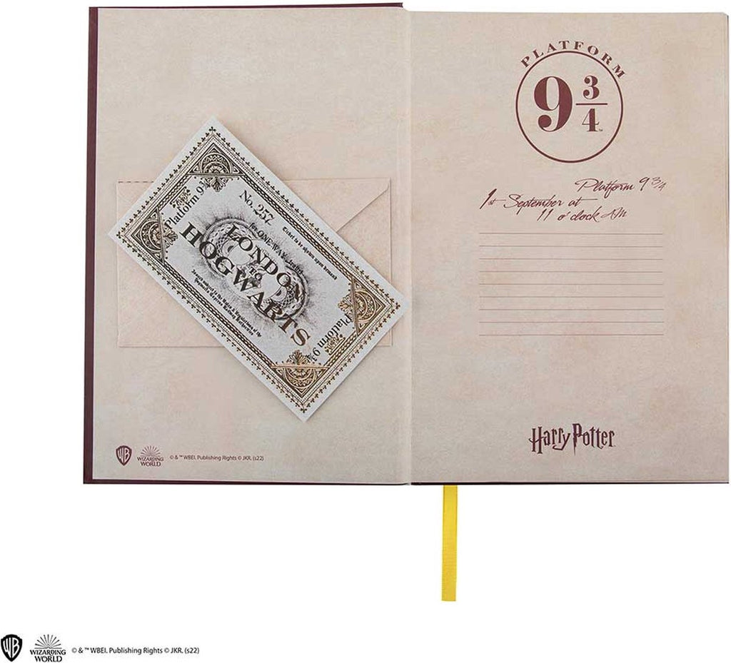 Harry Potter notebook – hogwards express, met boekenlegger & harde kaft (120 pagina's)
