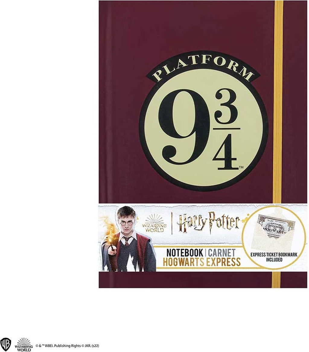 Harry Potter notebook – hogwards express, met boekenlegger & harde kaft (120 pagina's)