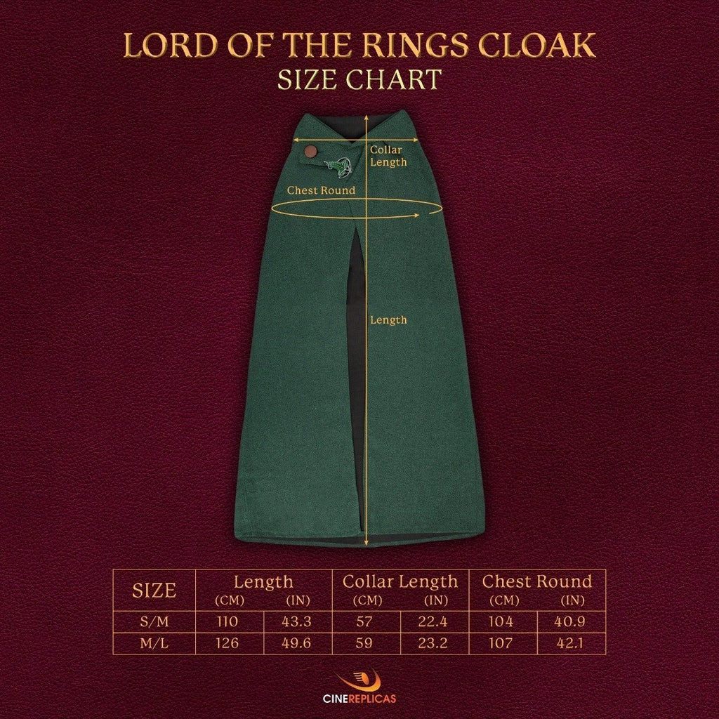 Cinereplicas lord of the rings – Hobbit cloak (s/m) jackets
