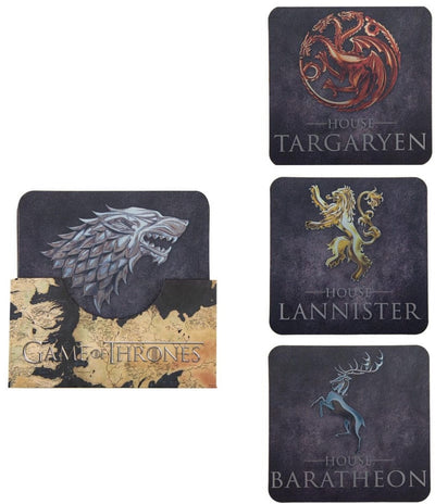 Cinereplicas game of thrones medallion set sigil decoration