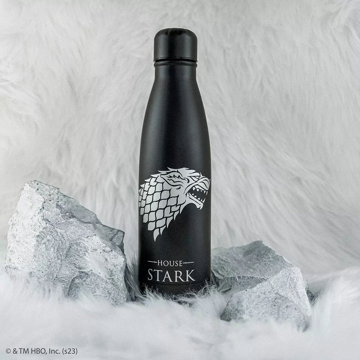 Cinereplicas game of thrones – game of thrones thermo house stark waterfles – zwart