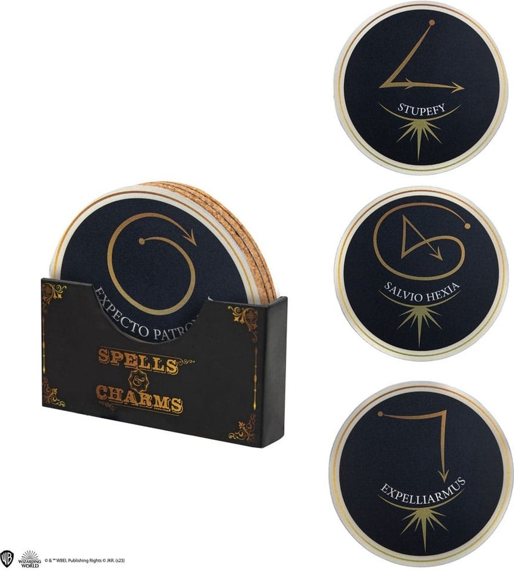 Harry Potter spells & charms set 2 onderzetters (4x)
