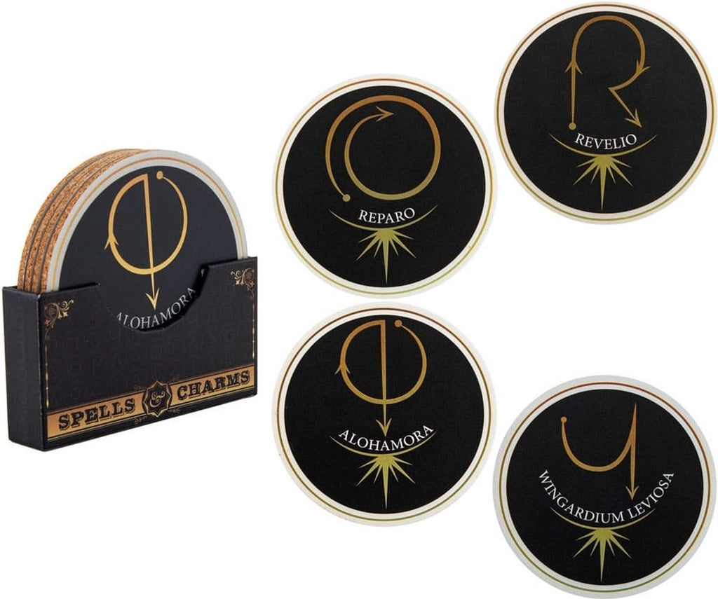 Harry Potter spells & charms set 2 onderzetters (4x)