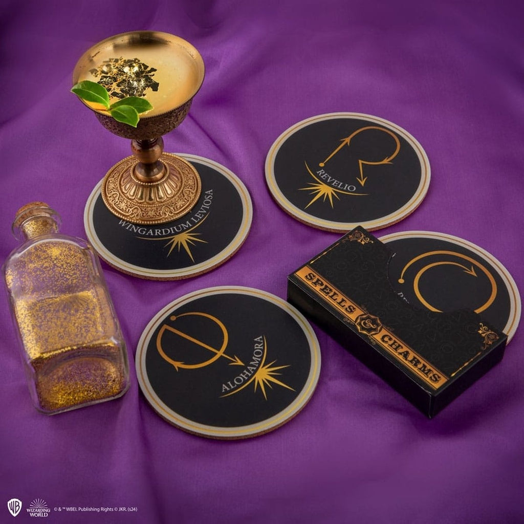 Harry Potter spells & charms set 2 onderzetters (4x)