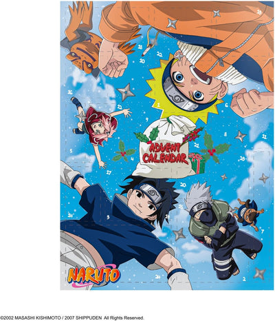 Cinereplicas naruto adventskalender 2025 – met kantoorartikelen en hoofdbeschermers