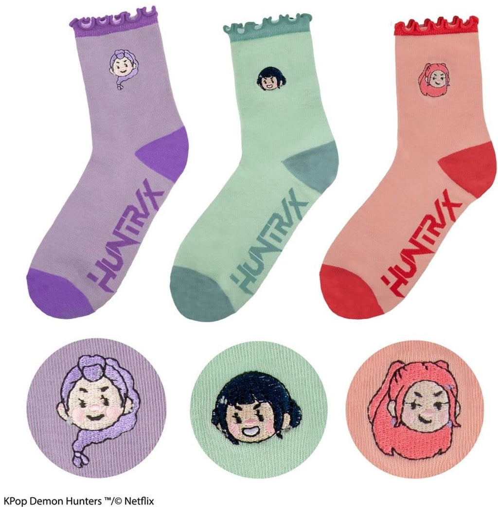 Cinereplicas kpop demon hunters socks set of 3 huntr/x footwear