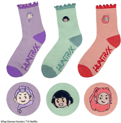 Cinereplicas kpop demon hunters socks set of 3 huntr/x footwear