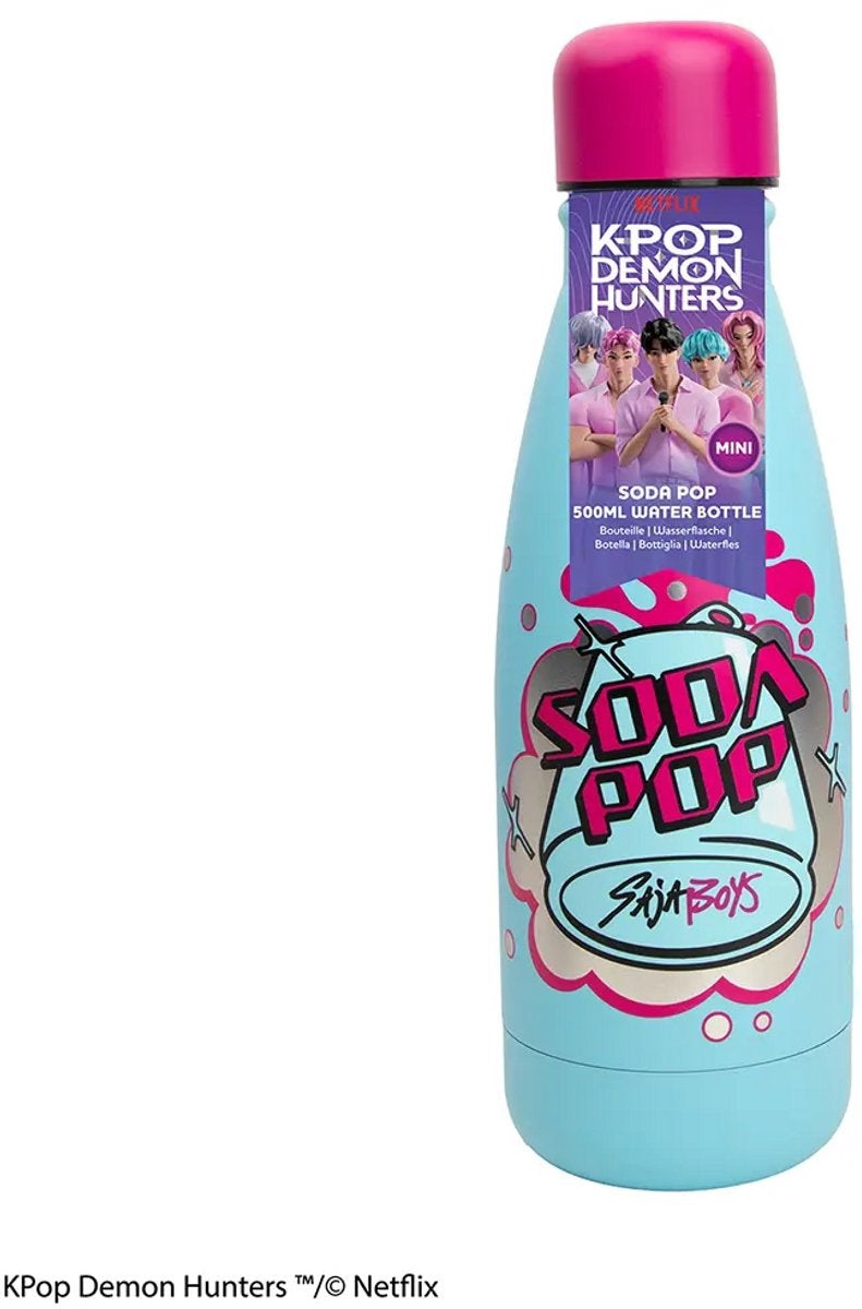Cinereplicas kpop demon hunters mini water bottle soda pop kitchen- and tableware