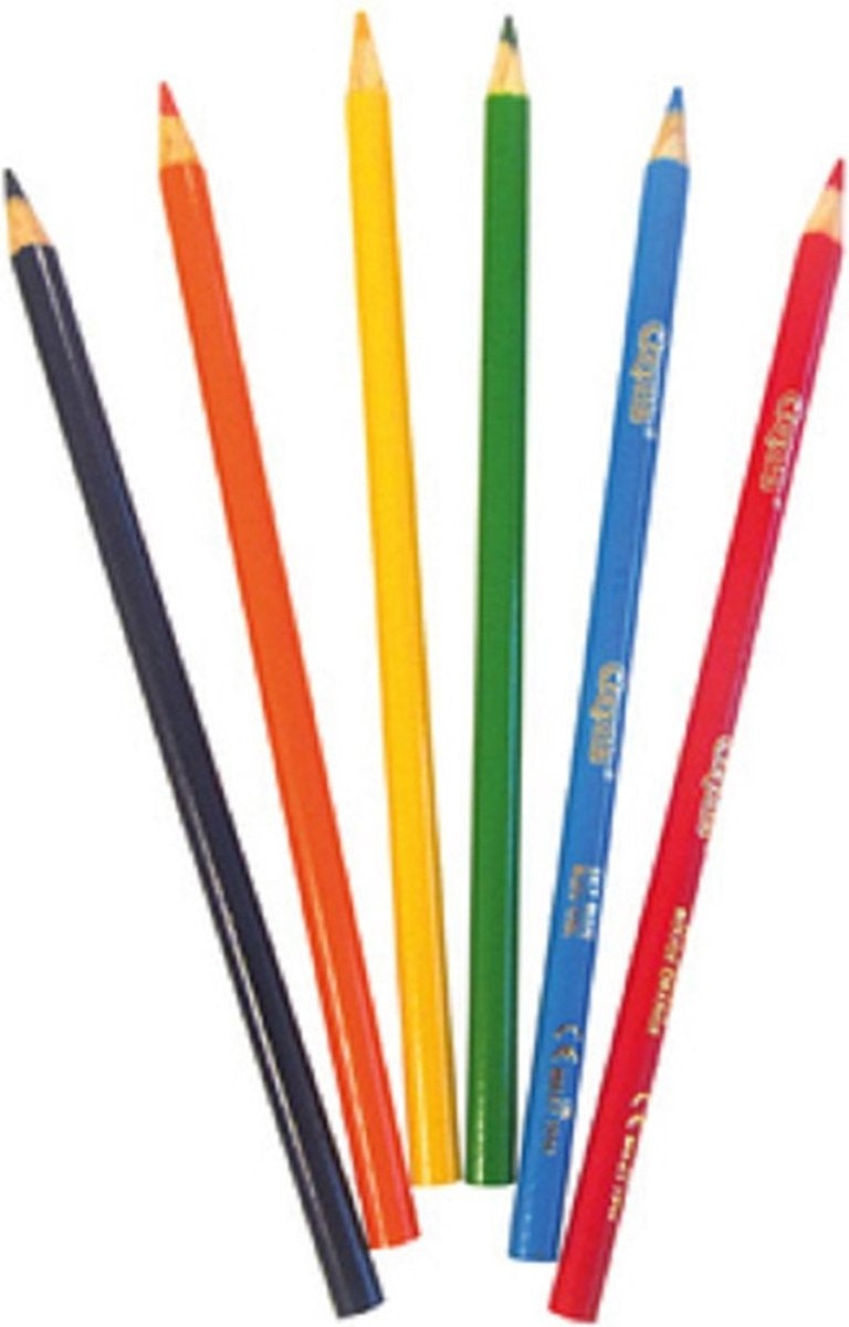 Crayola – 12 kleurpotloden – aanpasbaar – heldere en intense kleuren