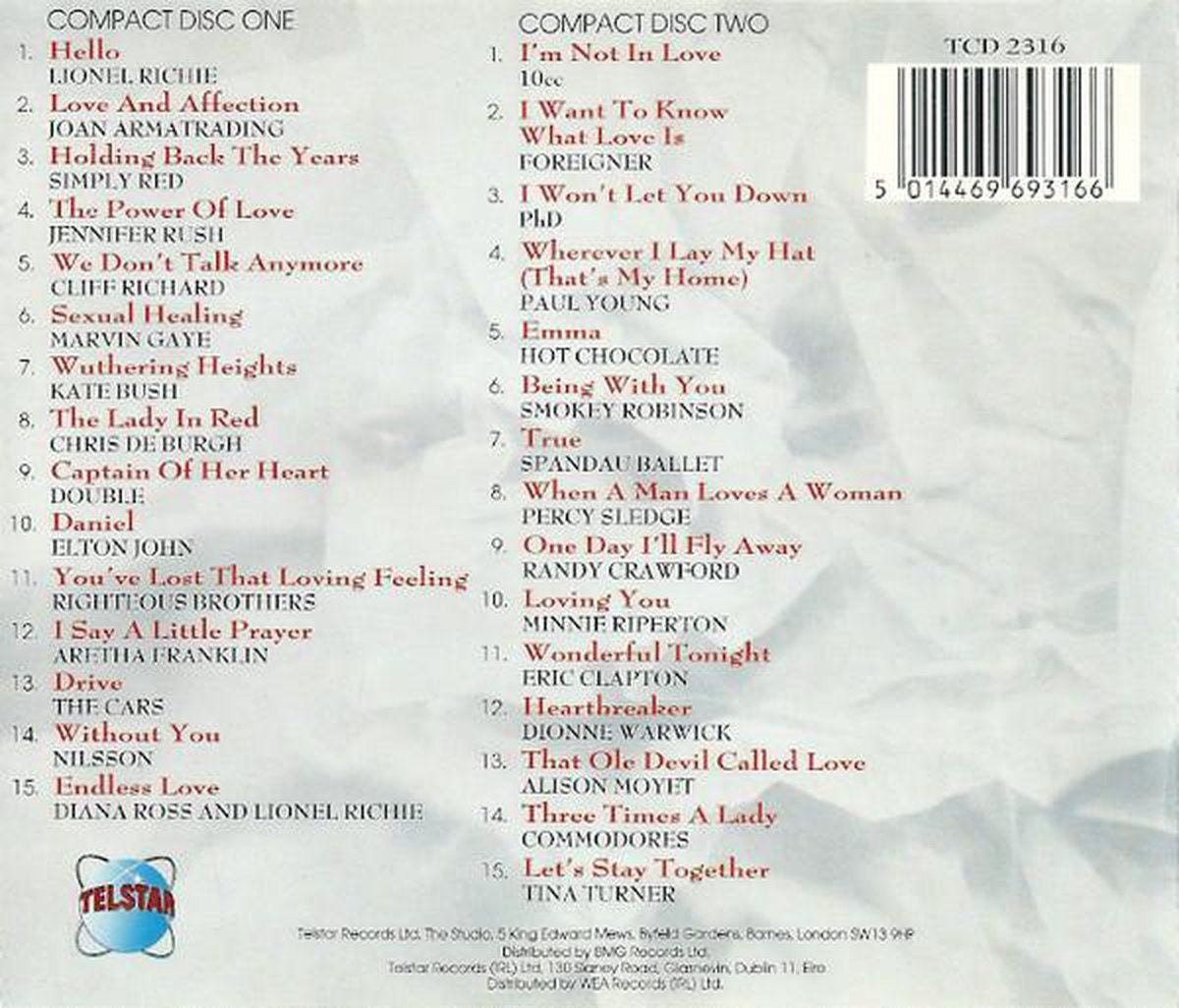 The greatest love – CD