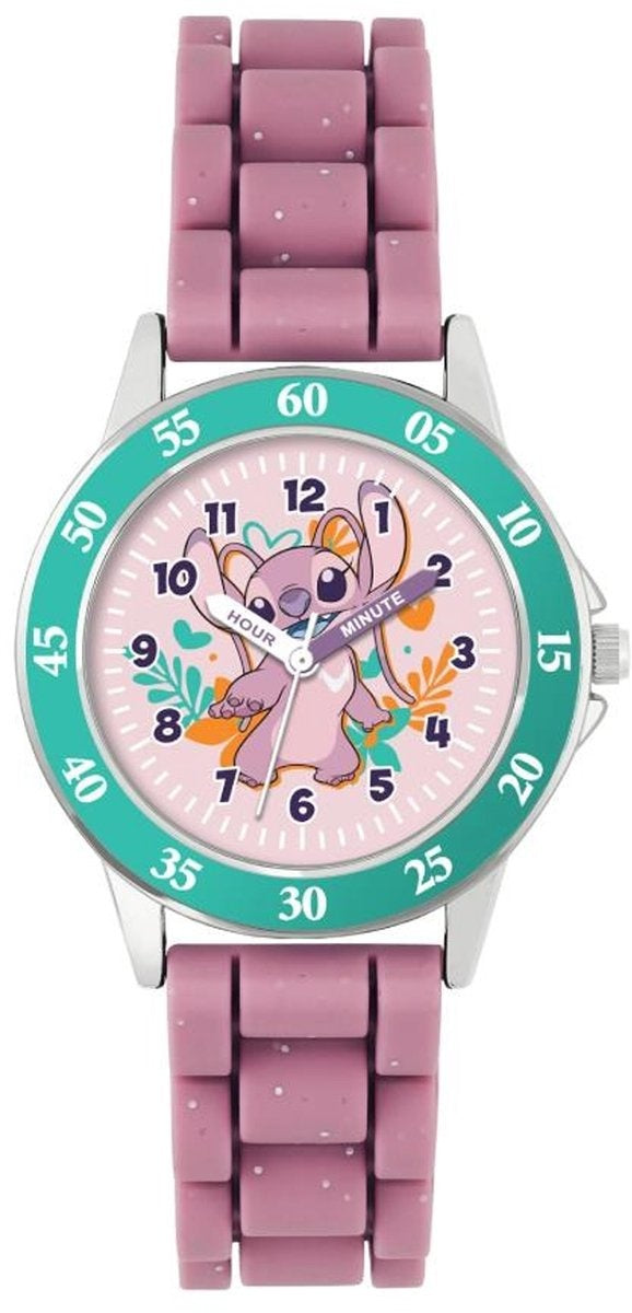Disney lilo & stitch angel led horloge