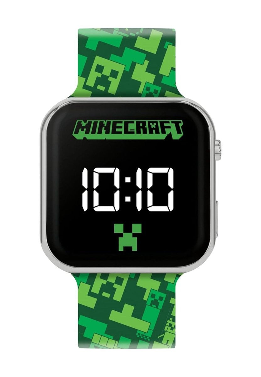 Minecraft casual led-horloge