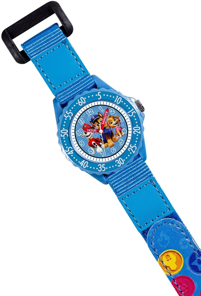 Paw patrol tijd-leraar horloge met stoffen band