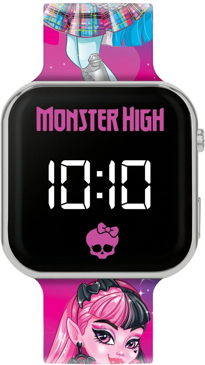 Monster high led horloge met bedrukte band