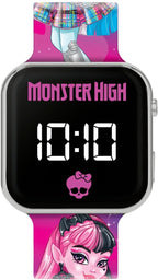 Monster high led horloge met bedrukte band