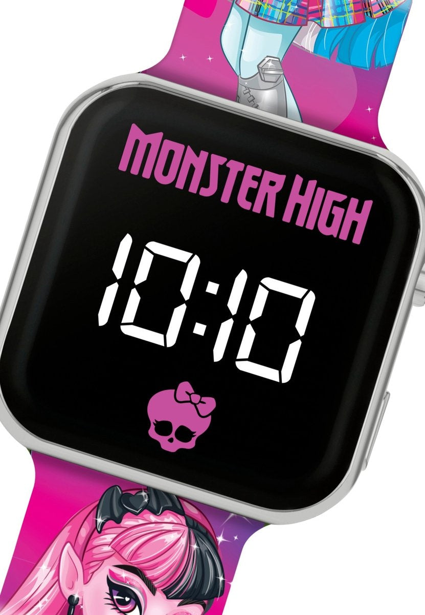 Monster high led horloge met bedrukte band
