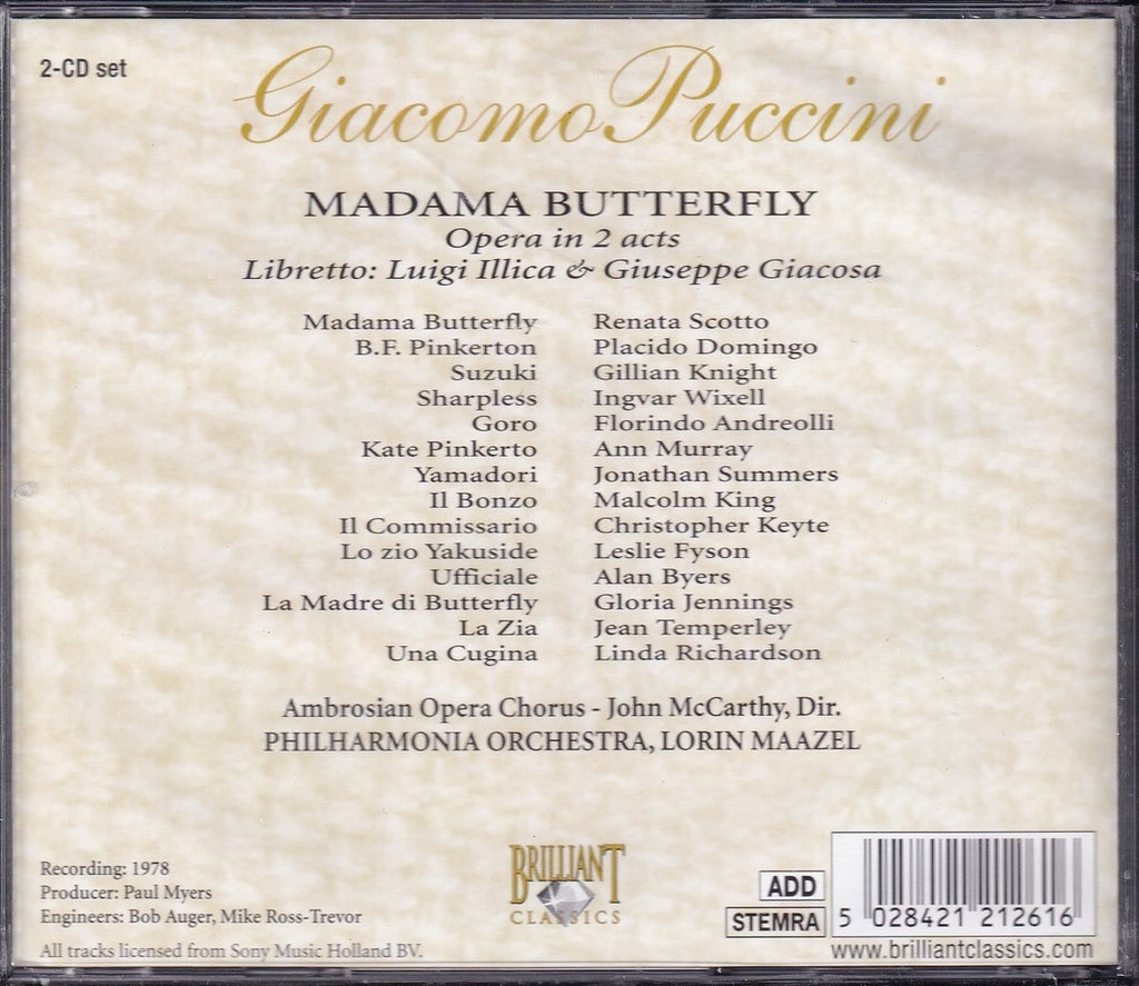 Puccini: madama butterfly – CD