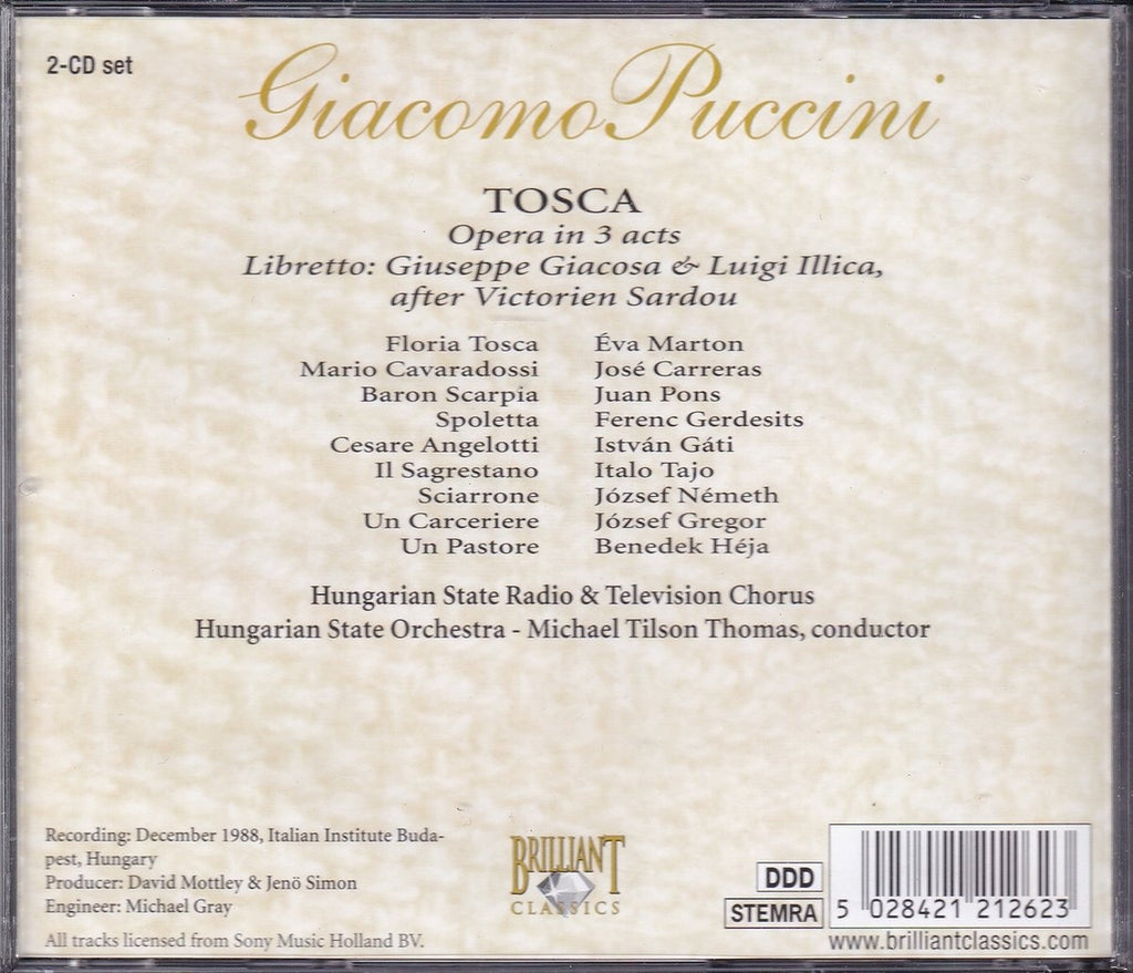 Puccini: tosca – CD